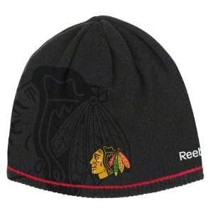 Chicago Blackhawks Youth 2010 2011 Official Reversible Team Knit Hat 