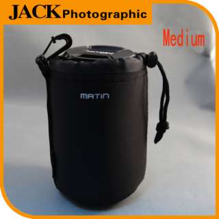   Neoprene Soft Camera Lens Pouch bag backpack Case  Size Medium  