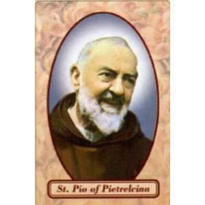  Padre Pio Relic Prayer Card