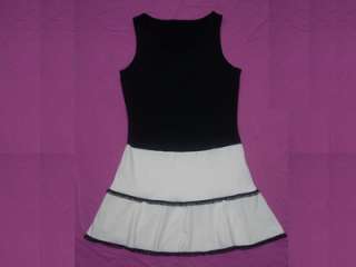   New Designer Hard Court Black/White Tennis Dress, Size Small  