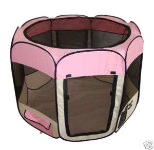 Pink Dog Cat Tent Puppy Playpen Exercise Pen L 814836013741  
