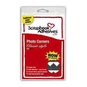 Black Paper Self Adhesive Photo Corners by SCRAPBOOK ADHESIVES BY 3LTM 