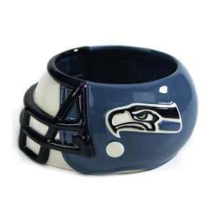 Pack of 2 NFL Seattle Seahawks Multi Functional Mini Ceramic Helmet 