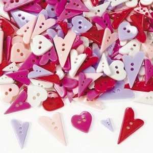  1/4 Lb. Of Heart shaped Buttons Arts, Crafts & Sewing