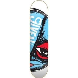  Given Round Face Deck 7.75 Blue White Ppp Skateboard 