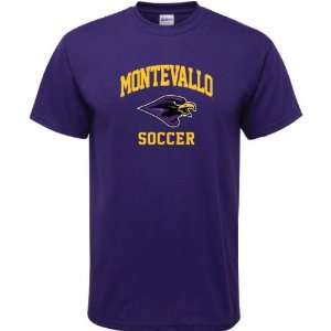 Montevallo Falcons Purple Soccer Arch T Shirt  Sports 
