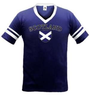   shirt, Scottish National Pride Mens V Neck Soccer Style Shirt