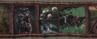 ANIMALS IN THE FOREST, WILD LIFE WALLPAPER BORDER  