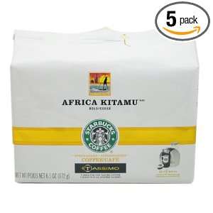 Starbucks Africa Kitamu Coffee, 12 Count T Discs for Tassimo 