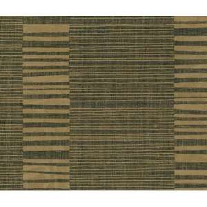  Wallpaper Gramercy Black and Gold Contemporary Stripe Faux 