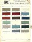 1964 STUDEBAKER Color Chip Paint Sample Brochure/Chart​ R M RM