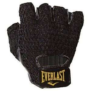   Everlast Mesh Leather Weightlifting Gloves