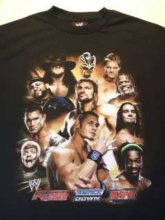 WWE SUPERSTARS HEADSHOTS Wrestling T shirt Cena HHH Rey  