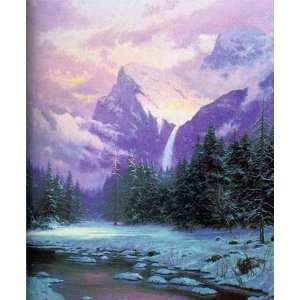 Thomas Kinkade   Glory of Winter Artists Proof Canvas
