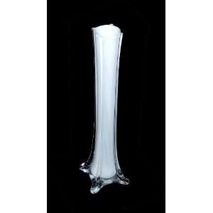  Tower Vase   White Glass   Great for Wedding Centerpiece   Vases 