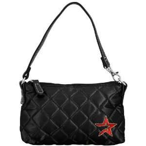   Houston Astros Ladies Black Wristlet Quilted Purse: Sports & Outdoors